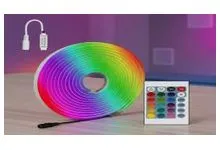 LP-0027 TIRA DE NEON FLEX RGB 6*12 12V, 5METROS .Kit completo incluye eliminador